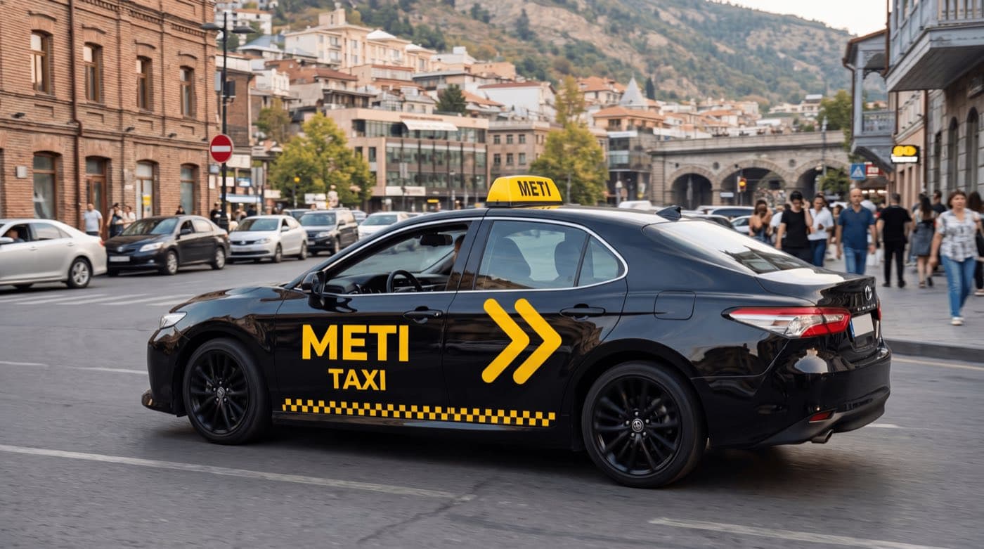 METI-ს ბრენდირებული ავტომობილი